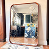 Large Swedish Glas & Tra Sectional Mirror Circa 1950s