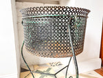 Load image into Gallery viewer, French Vintage Ornate Perforated Metal Planter
