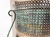 French Vintage Ornate Perforated Metal Planter