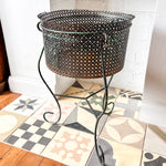 Load image into Gallery viewer, French Vintage Ornate Perforated Metal Planter
