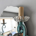 Load image into Gallery viewer, Mid Century French Wall Mirror In A Painted Frame With Sconces
