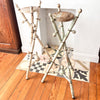 French Antique Painted Faux Bamboo Plant Stand