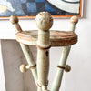 French Antique Painted Faux Bamboo Plant Stand