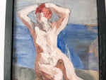 Load image into Gallery viewer, Swedish Oil On Board Of A Nude Attributed To Georg Pauli
