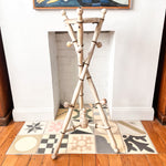 Load image into Gallery viewer, French Antique Painted Faux Bamboo Plant Stand

