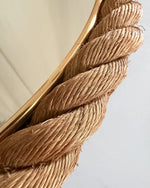 Load image into Gallery viewer, Vintage French Audoux &amp; Minet Rope Mirror

