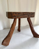 French Vintage Brutalist Tripod Stool