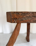 Load image into Gallery viewer, French Vintage Brutalist Tripod Stool
