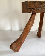 Load image into Gallery viewer, French Vintage Brutalist Tripod Stool

