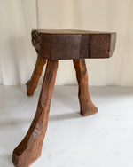Load image into Gallery viewer, French Vintage Brutalist Tripod Stool
