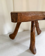 Load image into Gallery viewer, French Vintage Brutalist Tripod Stool
