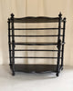 Vintage French Ebonized Faux Bamboo Wall Shelf