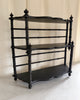 Vintage French Ebonized Faux Bamboo Wall Shelf