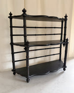 Load image into Gallery viewer, Vintage French Ebonized Faux Bamboo Wall Shelf

