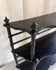 Vintage French Ebonized Faux Bamboo Wall Shelf