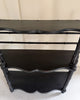 Vintage French Ebonized Faux Bamboo Wall Shelf