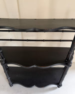 Load image into Gallery viewer, Vintage French Ebonized Faux Bamboo Wall Shelf
