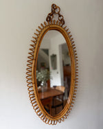 Load image into Gallery viewer, Mid-Century Italian Franco Albini Bamboo Wall Mirror

