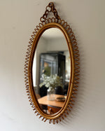 Load image into Gallery viewer, Mid-Century Italian Franco Albini Bamboo Wall Mirror

