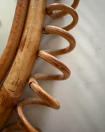 Load image into Gallery viewer, Mid-Century Italian Franco Albini Bamboo Wall Mirror
