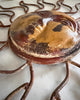 Vintage Painted Metal And Terracotta Sun Wall Hanging
