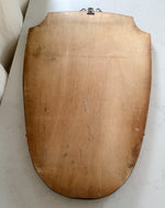 Load image into Gallery viewer, Mid-Century Italian Brass Shield Wall Mirror With Crest In The Style Of Gio Ponti

