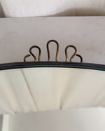 Load image into Gallery viewer, Mid-Century Italian Brass Shield Wall Mirror With Crest In The Style Of Gio Ponti
