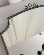 Load image into Gallery viewer, Mid-Century Italian Brass Shield Wall Mirror With Crest In The Style Of Gio Ponti
