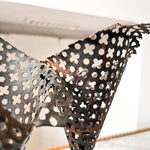 Load image into Gallery viewer, French Mid Century Perforated Metal Candlestick Attributed To Mathieu Matègot
