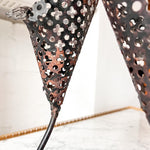 Load image into Gallery viewer, French Mid Century Perforated Metal Candlestick Attributed To Mathieu Matègot
