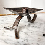 Load image into Gallery viewer, A Pair Of Brutalist Mid Century Wrought Iron Candlesticks
