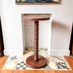 Load image into Gallery viewer, French Vintage Spiral Pedestal Side Table
