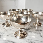 Load image into Gallery viewer, Set Of Six Vintage Silver Plated Ice Cream Coups
