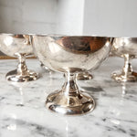 Load image into Gallery viewer, Set Of Six Vintage Silver Plated Ice Cream Coups
