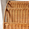 Vintage Three Tier Rattan Magazine Rack Attributed To Raoul Guys