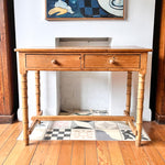 Load image into Gallery viewer, Victorian Pine Faux Bamboo Console / Hall Table / Desk

