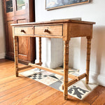 Load image into Gallery viewer, Victorian Pine Faux Bamboo Console / Hall Table / Desk
