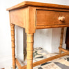 Victorian Pine Faux Bamboo Console / Hall Table / Desk