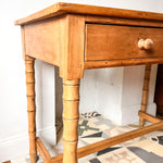 Load image into Gallery viewer, Victorian Pine Faux Bamboo Console / Hall Table / Desk
