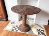 Vintage French Occasional Basket Weave Table