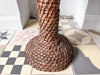 Vintage French Occasional Basket Weave Table