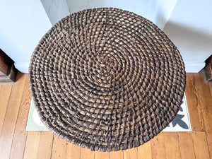 Vintage French Occasional Basket Weave Table