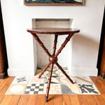 Load image into Gallery viewer, Antique Faux Bamboo Cricket Side Table
