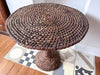 Vintage French Occasional Basket Weave Table