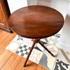 Antique Faux Bamboo Cricket Side Table