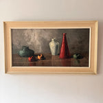 Load image into Gallery viewer, Large Vintage Belgian Oil On Canvas Still Life Painting, Signed
