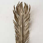 Load image into Gallery viewer, A Pair Of French Vintage Toleware Feather Light Sconces
