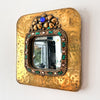 Vintage French Hammered Brass Mirror In The Arts & Crafts Style