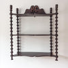 French Vintage Shelf With Spindle Supports And Monogram