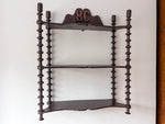 Load image into Gallery viewer, French Vintage Shelf With Spindle Supports And Monogram
